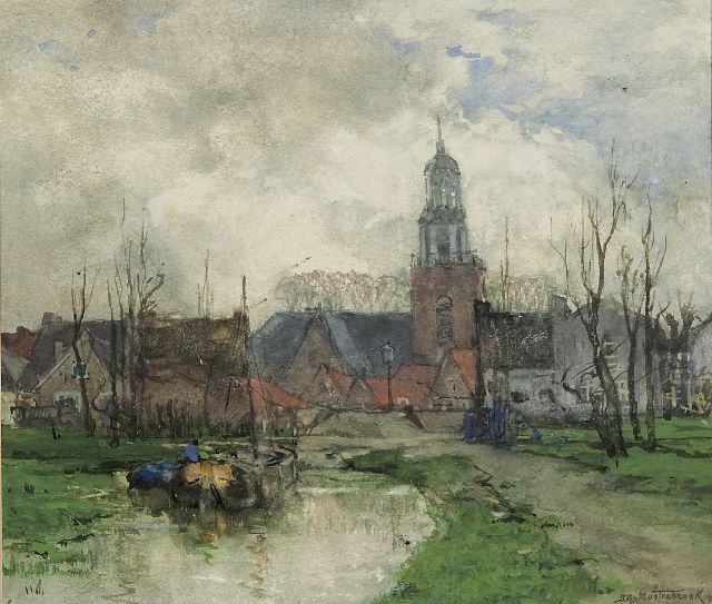 Johan Hendrik van Mastenbroek | A view of Streefkerk, watercolour on paper, 21.2 x 24.4 cm, signed l.r. and dated 1904