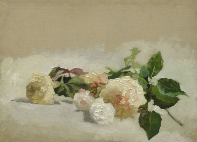 Heineken M.  | Roses, oil on canvas 26.5 x 36.0 cm