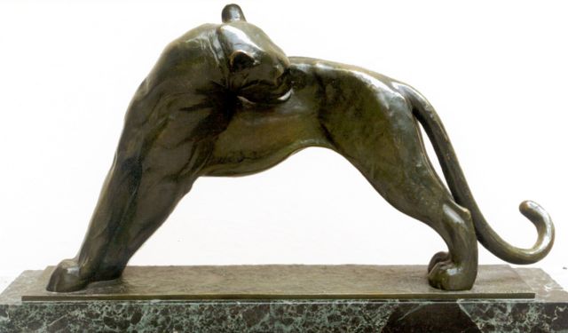 Becquerel   | A panther, bronze 30.0 x 60.0 cm