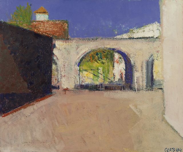 Wim Oepts | Aquaduct at Castries, oil on canvas, 54.0 x 65.0 cm, signed l.r. and dated '84