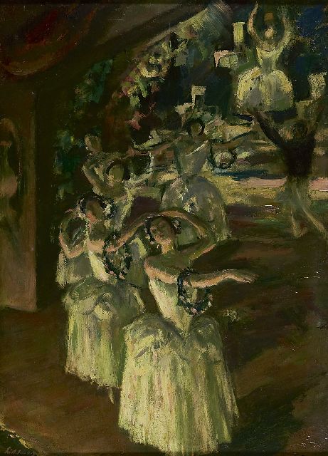 Lichtenberger H.R.  | The ballet Giselle, oil on board 53.0 x 38.0 cm, signed l.l.