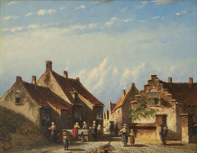 Petrus Gerardus Vertin | A village in the dunes in summer, oil on panel, 14.8 x 18.8 cm, signed l.l. and dated '59