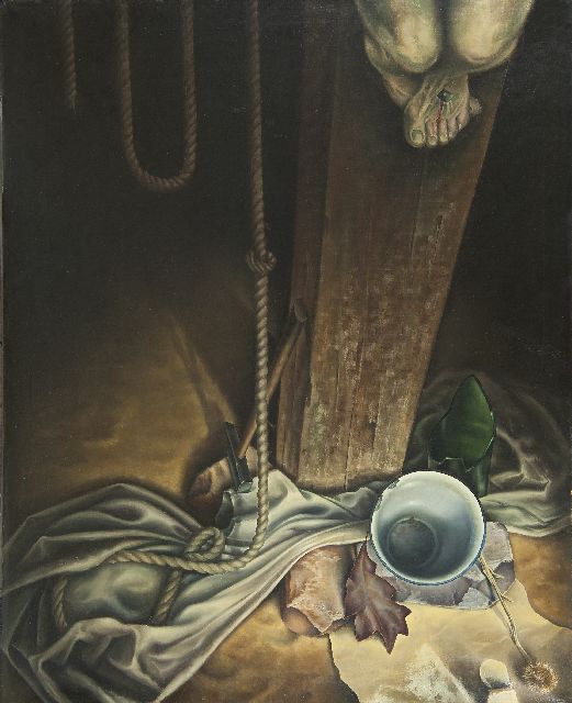 Brugge C.G.M. ter | Still life: Good Friday, oil on canvas 100.0 x 80.7 cm, signed l.r. and dated '48