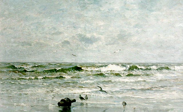 Morgenstjerne Munthe | Seascape, oil on canvas, 65.5 x 100.0 cm, signed l.r.