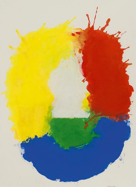 Diederen J.  | Untitled, gouache on paper 74.5 x 53.5 cm, signed l.r. and dated '89