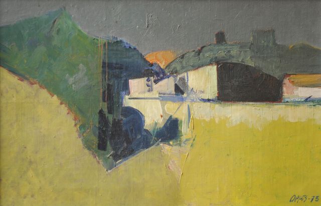 Wim Oepts | French landscape, oil on canvas, 27.3 x 41.5 cm, signed l.r. and dated '73