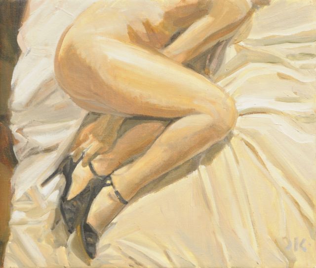 Daniel Kaplan | Milonga del angel, oil on canvas, 30.3 x 35.4 cm, signed l.r. with initials