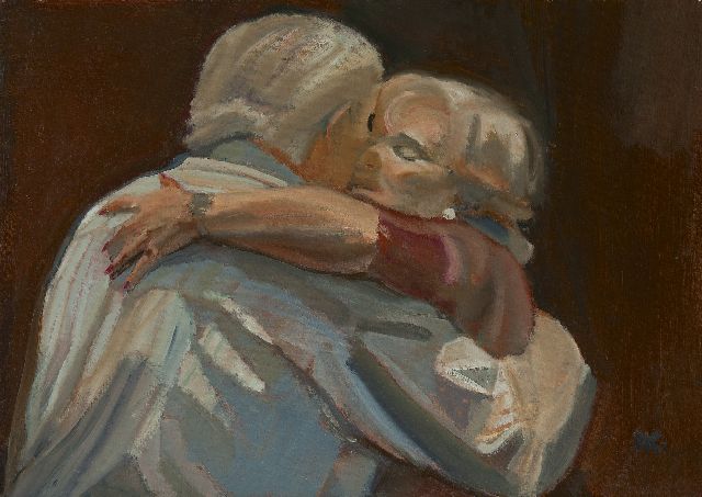Daniel Kaplan | Embracing life, oil on canvas, 49.4 x 69.8 cm, signed l.r. with initials