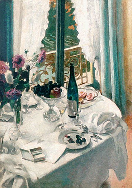Pol Dom | Dinette, oil on canvas, 125.2 x 90.2 cm, signed l.r. and dated 1942