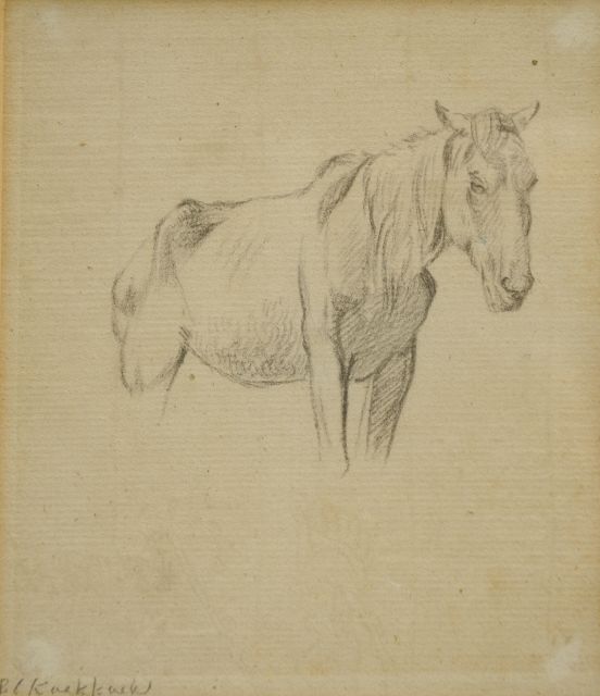 Barend Cornelis Koekkoek | Stuy, chalk on paper, 14.3 x 12.5 cm, signed l.l.