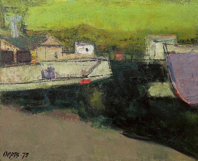 Wim Oepts | Sète harbour, oil on canvas, 38.1 x 46.2 cm, signed l.l. and dated '75