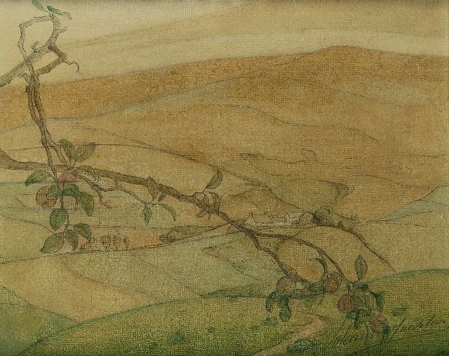 Saedeleer V. de | A Valley in Wales, oil on canvas 23.2 x 28.3 cm, signed l.r. and paInted ca. 1916