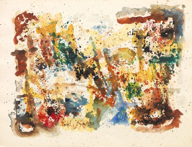 Ad Snijders | Untitled, gouache on paper, 49.8 x 64.9 cm, signed l.r. with initials and dated '58