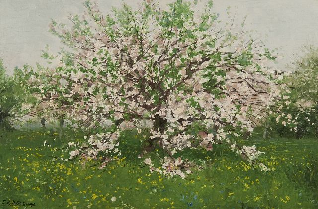 Egbert Rubertus Derk Schaap | Spring, oil on canvas laid down on panel, 34.0 x 49.2 cm, signed l.l.