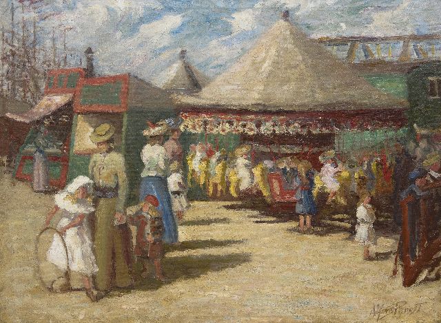 Proost A.  | At the fair, oil on canvas 59.5 x 79.9 cm, signed l.r. and painted ca. 1905-1906