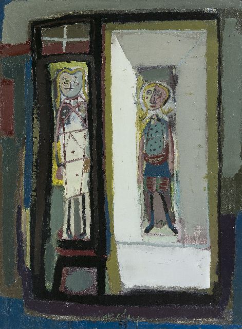 Jan van Heel | Dolls, oil on canvas, 80.0 x 60.2 cm, signed l.c. and dated '54