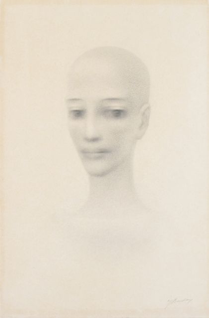 Jacob Bendien | A portait of a young woman, drawing on paper, 44.0 x 29.0 cm