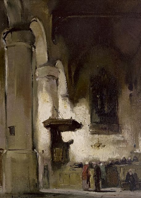 Han van Meegeren | Before the service, oil on board, 43.7 x 32.0 cm, signed l.l.