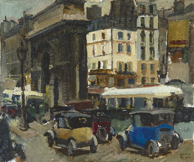 Harrie Kuijten | Porte Saint-Martin, Paris, oil on canvas, 51.8 x 61.1 cm, signed l.r. and on the stretcher and painted ca. 1925