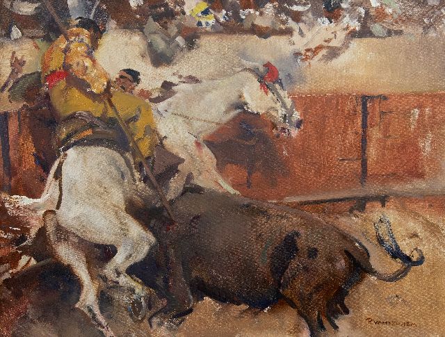 Piet van der Hem | A bullfight, Madrid, oil on canvas, 50.3 x 65.2 cm, signed l.r. and painted ca. 1914