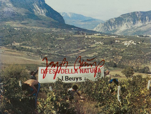 Beuys J.H.  | Difesa della Natura, colour photograph 15.0 x 20.0 cm, signed l.c. and executed ca. 1984