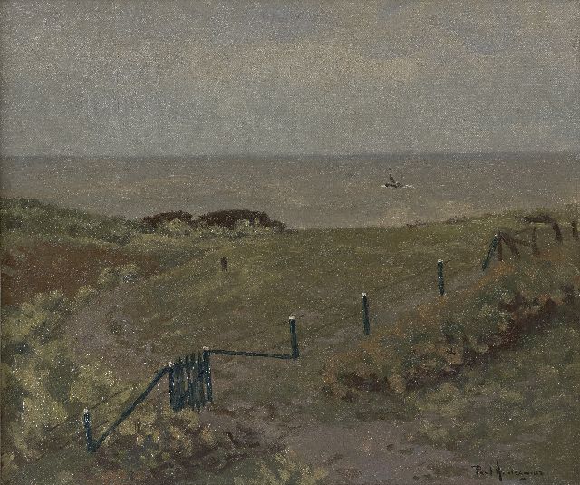 Paul Arntzenius | A coastal landscape, oil on canvas, 45.5 x 53.8 cm, signed l.r.