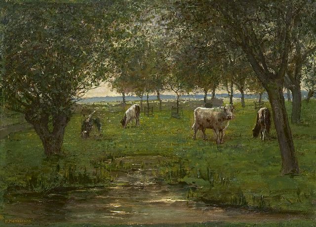 Piet Mondriaan | Cattle in an orchard, oil on canvas, 50.2 x 69.3 cm, signed l.l. and painted 1902-1903