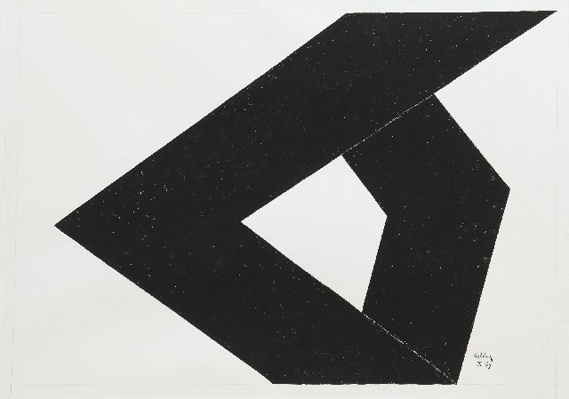 Toon Kelder | Form, gouache on paper, 67.0 x 94.7 cm, signed l.r. and dated IX '69
