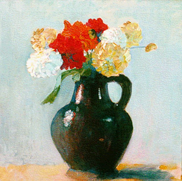 George Hogerwaard | A flower still life, oil on canvas, 65.0 x 60.0 cm, signed l.r.