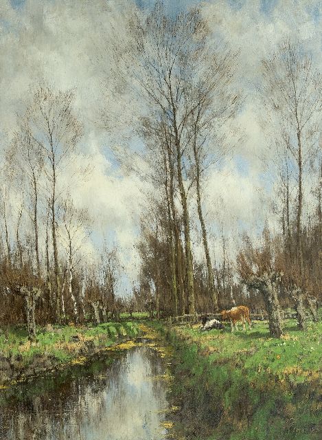 Gorter A.M.  | The Vordense Beek, oil on canvas 101.0 x 75.3 cm, signed l.r.