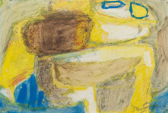 Nanninga J.  | Composition, pastel and gouache on board 31.2 x 46.2 cm, signed l.r.