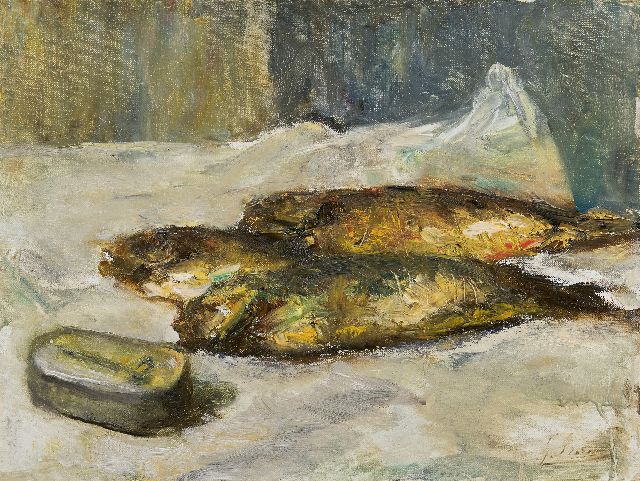 Surie J.  | Kipper, oil on canvas 30.3 x 40.3 cm, signed l.r.