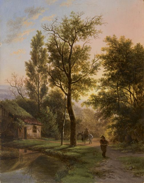 Matthijs Maris | -, oil on panel, 16.2 x 12.7 cm, te dateren ca. 1852-1855