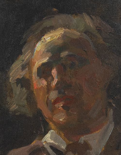 Wit G. de | Portrait of a man, oil on canvas laid down on panel 23.5 x 18.2 cm