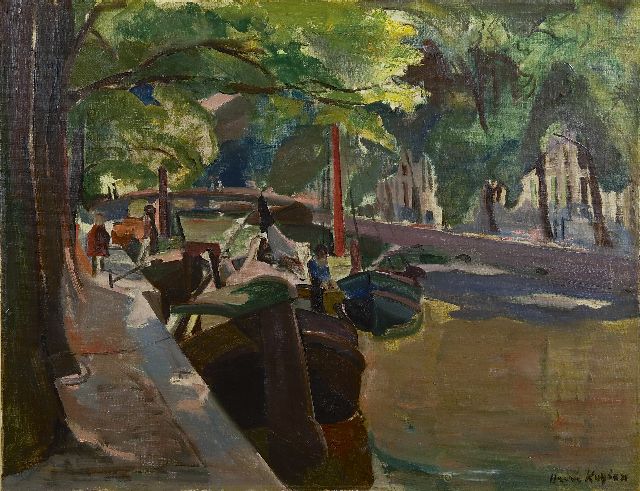Harrie Kuijten | Sunny Herengracht, oil on canvas, 52.2 x 67.9 cm, signed l.r.