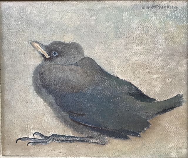 Jan Wittenberg | Bird, oil on canvas laid down on panel, 16.0 x 19.5 cm, signed u.r.