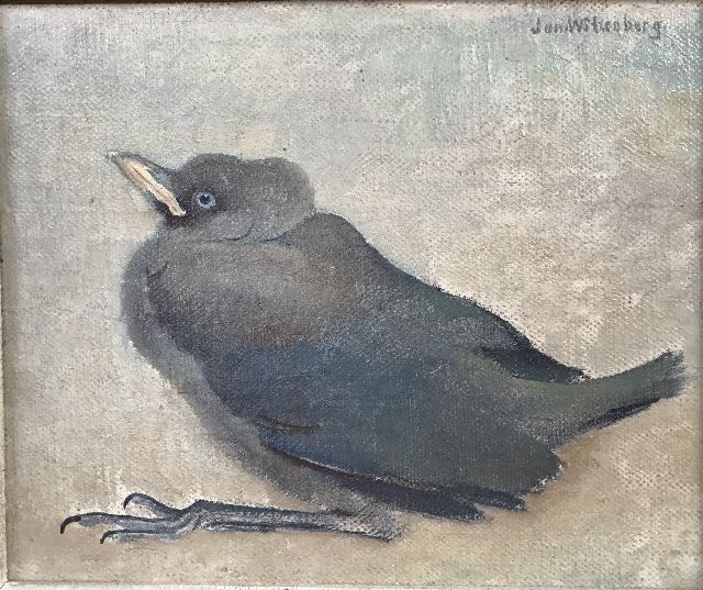 Wittenberg J.H.W.  | Bird, oil on canvas laid down on panel 16.0 x 19.5 cm, signed u.r.