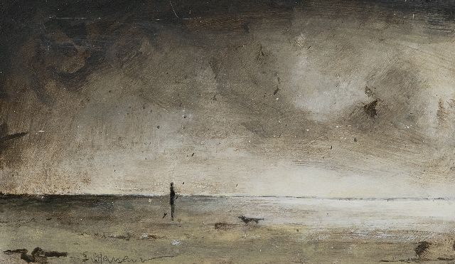 Evert van Hemert | Terschelling, acrylic on board, 16.0 x 27.8 cm, signed l.l. and dated 2015 on the reverse
