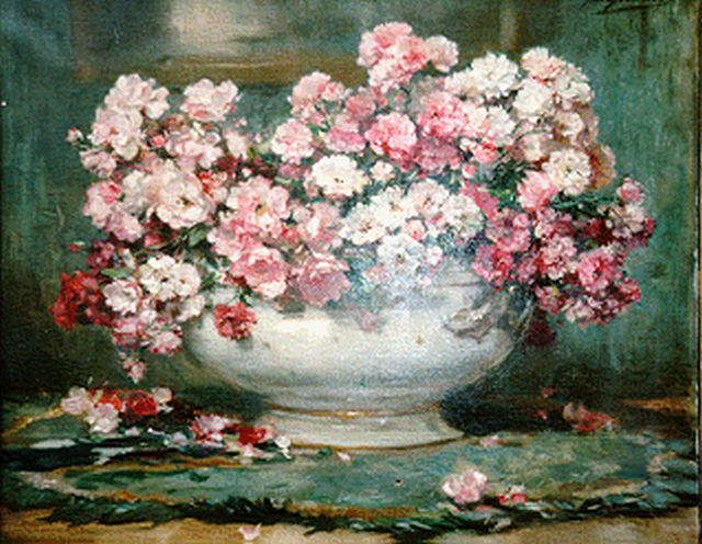 Jean Gouweloos | A Flower Still life, oil on canvas, 65.3 x 81.0 cm, signed u.r.