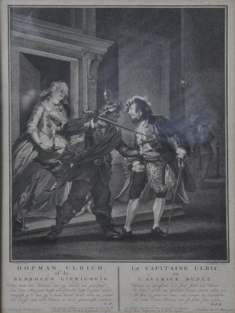 Houbraken J.  | Hopman Ulrich, etching on paper 27.5 x 38.5 cm