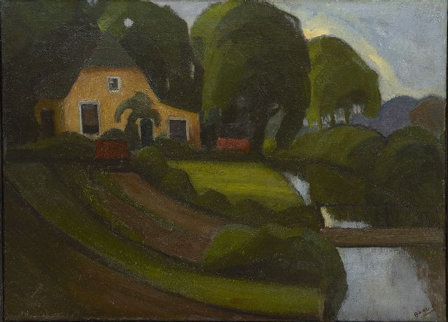 Han Bayens | A farmhouse, oil on canvas, 60.3 x 80.3 cm, signed l.r.