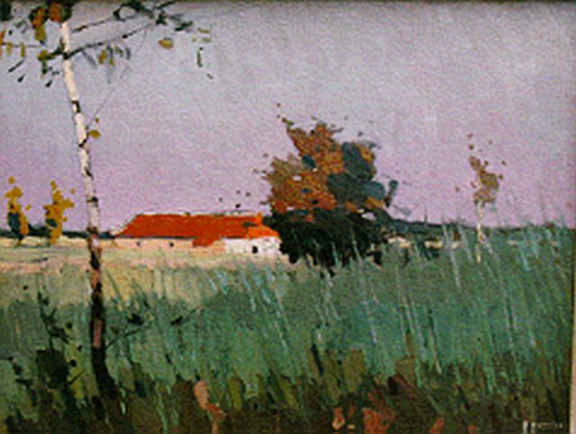 Hynckes R.  | En Campine, oil on canvas 42.0 x 56.0 cm, signed l.r.