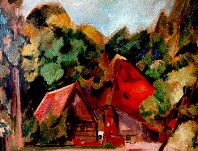 Matthieu Wiegman | A farm yard, oil on canvas, 54.0 x 64.8 cm, signed l.r.
