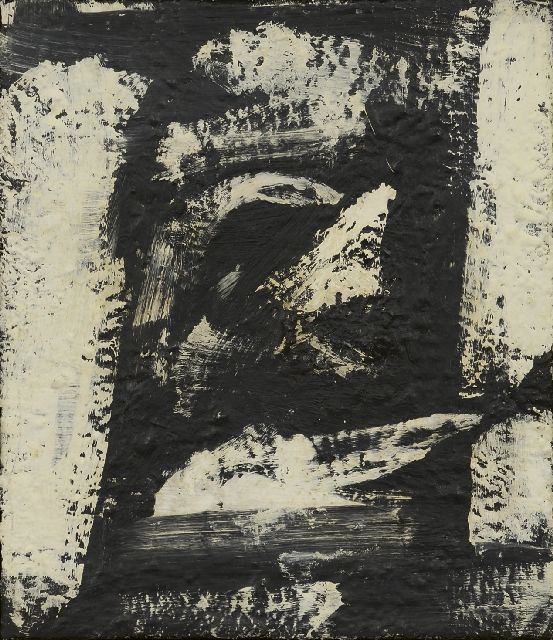 Theo Wolvecamp | Composition, oil on canvas, 35.2 x 30.2 cm, signed on the reverse and painted 1964