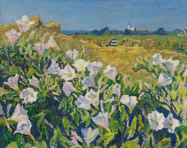 Ad Blok van der Velden | Landscape by Den Hoorn, Texel, oil on canvas, 40.4 x 50.2 cm, signed l.r. and dated 'Texel' '67