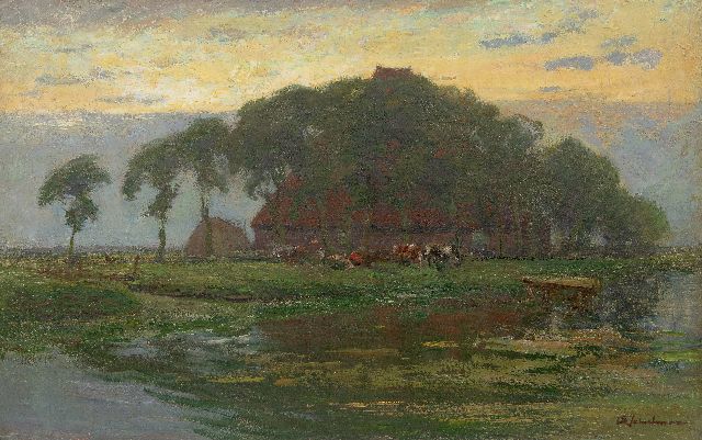 Schulman D.  | After the rain, oil on canvas 47.3 x 75.0 cm, signed l.r. and dated 1924 on the stretcher