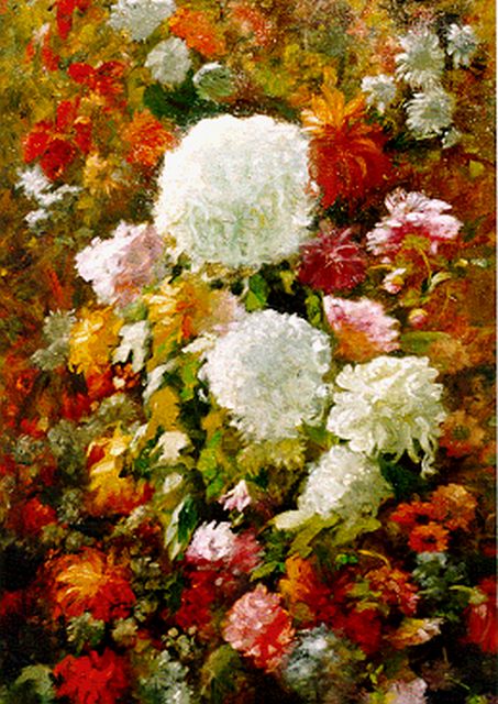 Heineken M.  | A colourful bouquet, oil on canvas 94.0 x 63.5 cm, signed l.r.