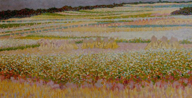 Co Breman | A summer landscape, Blaricum, oil on canvas, 29.0 x 53.0 cm
