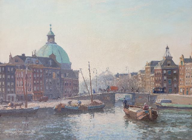 Gerbrand Frederik van Schagen | A view of Amsterdam with the Koepelkerk, oil on canvas, 60.0 x 80.3 cm, signed l.l. and dated 1943