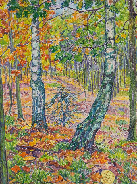 Edith Pijpers | Autumn forest, oil on canvas, 60.2 x 45.3 cm
